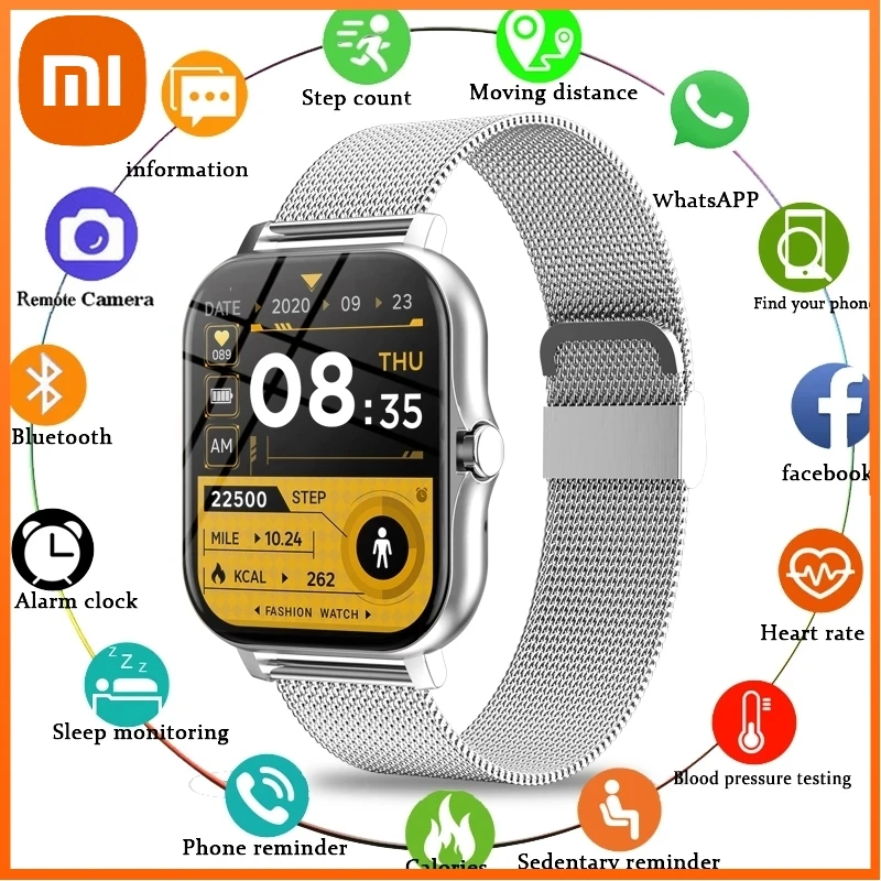 Xiao Mi Fashion Men Smart Watch Women Bluetooth Call Waterproof Mens Smartwatch Fitness Tracker Ladies Watches for IOS Android
Xiao Mi Fashion Men Smart Watch Women Bluetooth Call Waterproof Mens Smartwatch Fitness Tracker Ladies Watches for IOS Android