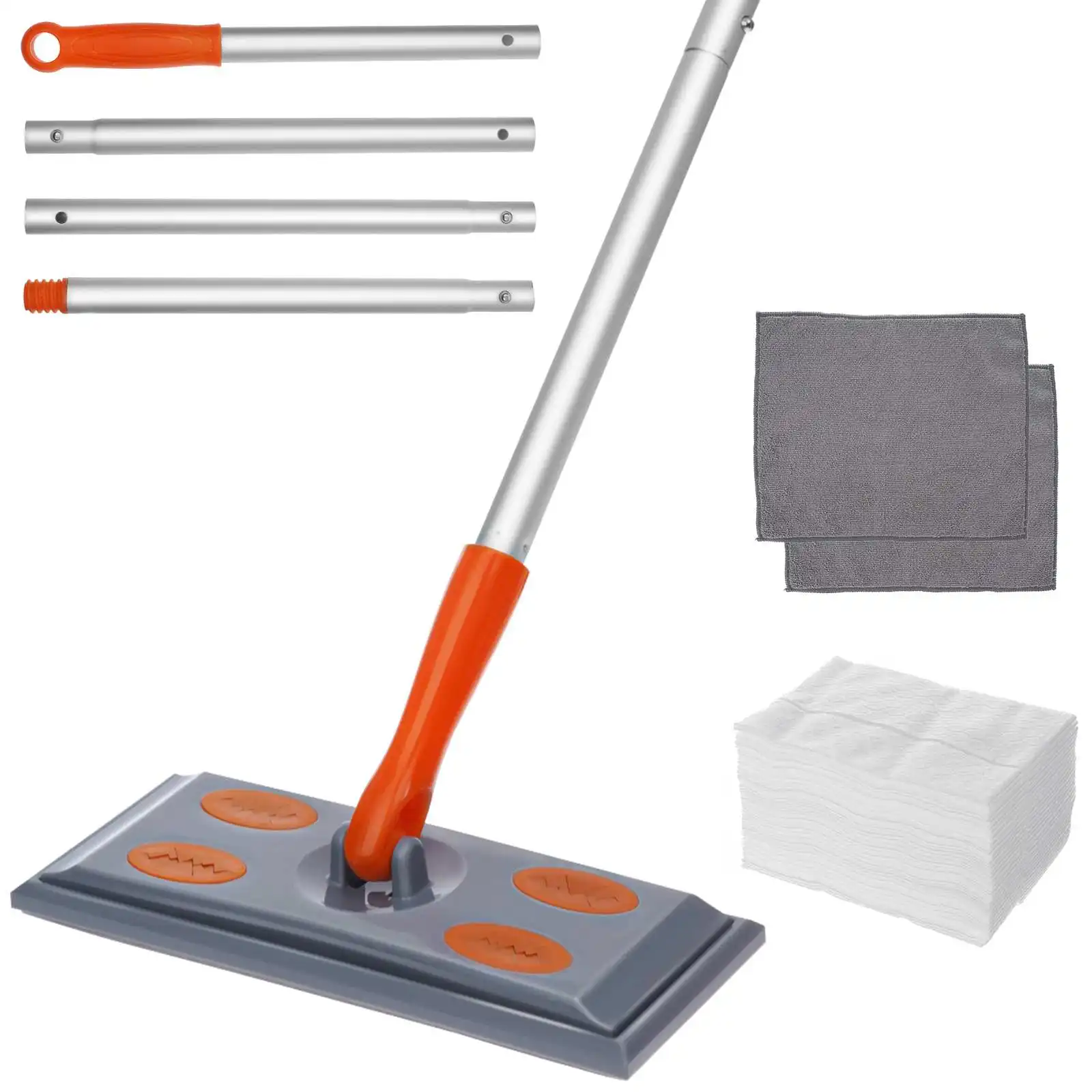 Flat Mop With 30PCS Non-woven Fabric Mop Squeeze Mop Automatic Spin 360 Rotating Wooden Floor Mop Household Cleaning Tools
Flat Mop With 30PCS Non-woven Fabric Mop Squeeze Mop Automatic Spin 360 Rotating Wooden Floor Mop Household Cleaning Tools