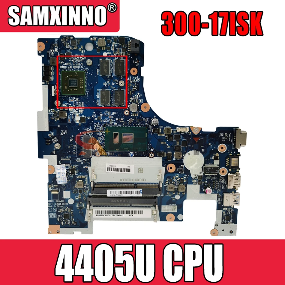 Материнская плата для ноутбука, подходит для Lenovo IdeaPad 300-17ISK Φ с 4405U 
Материнская плата для ноутбука, подходит для Lenovo IdeaPad 300-17ISK Φ с 4405U