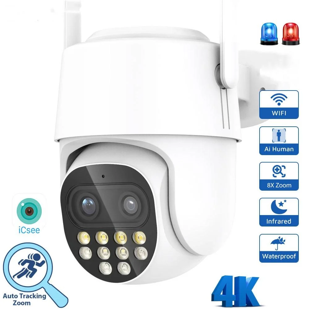 IP Camera 4MP Body Detection Outdoor PTZ Wifi Surveillance Camera 4MP 4x Zoom Security Surveillance Camera
IP Camera 4MP Body Detection Outdoor PTZ Wifi Surveillance Camera 4MP 4x Zoom Security Surveillance Camera