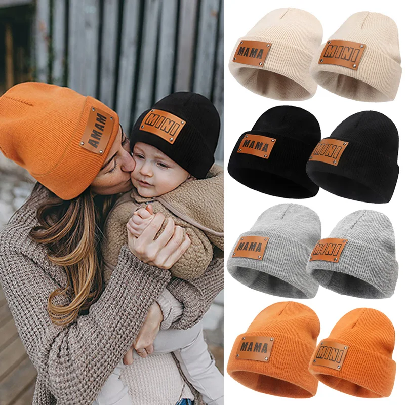 8 Colors Knitted Mother Kids Hat Winter Baby Beanie Hats Leather Label Children Cap for Girls Boys Accessories Infant Stuff 2022
8 Colors Knitted Mother Kids Hat Winter Baby Beanie Hats Leather Label Children Cap for Girls Boys Accessories Infant Stuff 2022