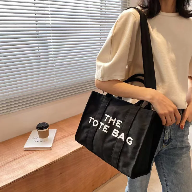 Большая вместительная Холщовая Сумка-тоут, женская сумка через плечо с буквенным принтом, сумки через плечо для женщин, Повседневная тканев... 
Большая вместительная Холщовая Сумка-тоут, женская сумка через плечо с буквенным принтом, сумки через плечо для женщин, Повседневная тканев...