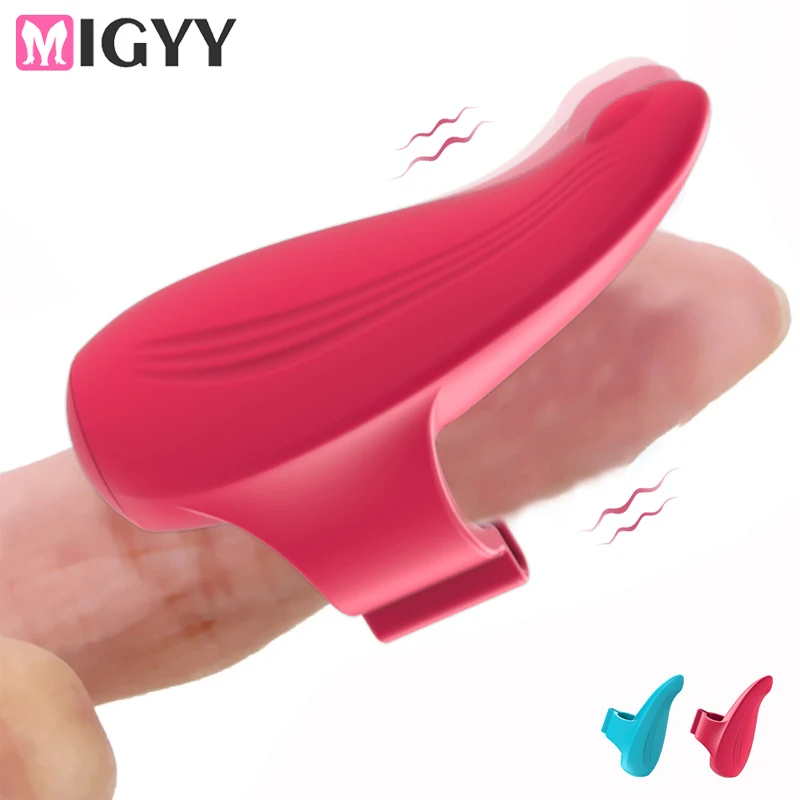 Вибратор для пальцев, вибрирующий массажер для точки G, Женский Стимулятор вагины, анального и клитора, Эротическая женская мастурбация для пар