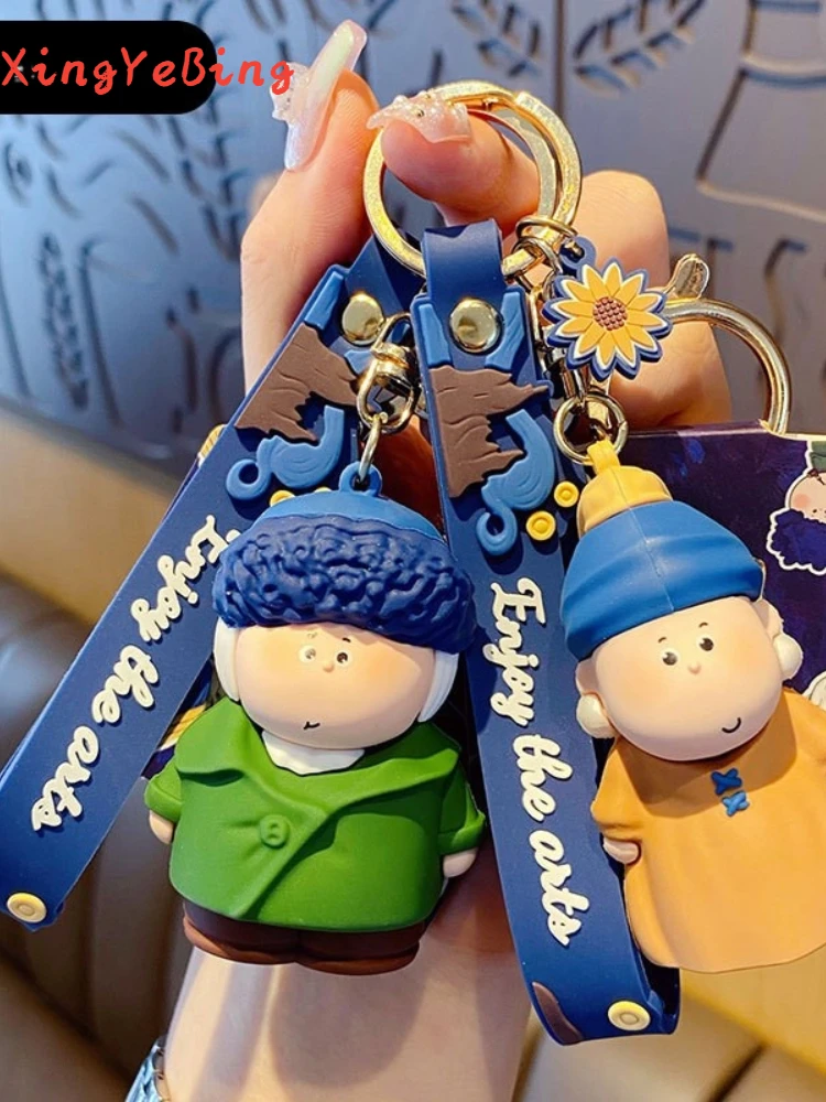 Creative Yueban Artist Pearl Earrings Girl Key Chain Cartoon Half Moon Priest Doll Keychain Female Bag Pendant Car Keyring Gifts
Creative Yueban Artist Pearl Earrings Girl Key Chain Cartoon Half Moon Priest Doll Keychain Female Bag Pendant Car Keyring Gifts