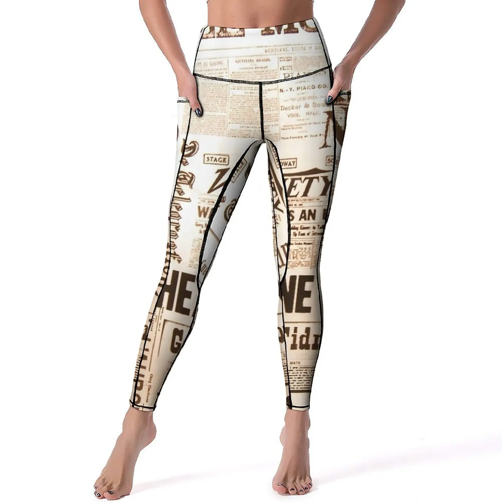 Old Newspapers Leggings Workout Gym Yoga Pants High Waist Novelty Leggins Stretchy Pattern Sports Tights Gift
Old Newspapers Leggings Workout Gym Yoga Pants High Waist Novelty Leggins Stretchy Pattern Sports Tights Gift