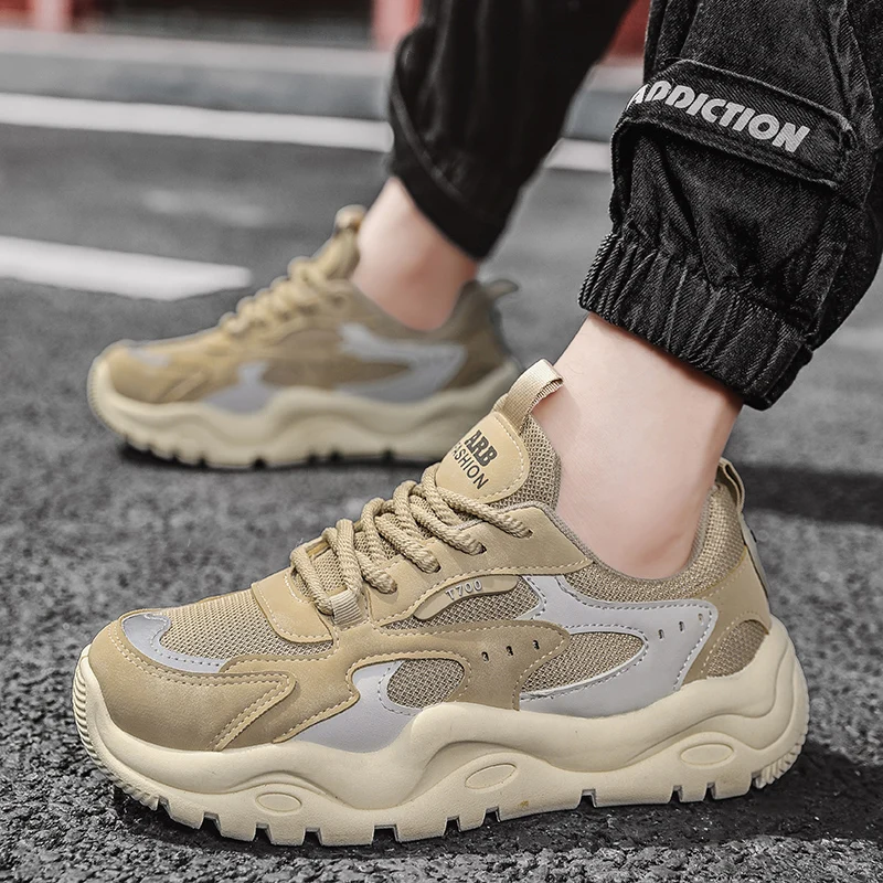 Men's New Sports Shoes Can Wear Mesh Comfort Running Shoes in Four Seasons, Elevated Thick Sole Men's Shoes
Men's New Sports Shoes Can Wear Mesh Comfort Running Shoes in Four Seasons, Elevated Thick Sole Men's Shoes