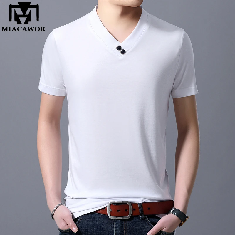 2022 New Summer Short Sleeve Men T-Shirt Fashion V-Neck Black White T Shirt Men Slim Fit Tee Shirt Homme Casual tshirts T896
2022 New Summer Short Sleeve Men T-Shirt Fashion V-Neck Black White T Shirt Men Slim Fit Tee Shirt Homme Casual tshirts T896