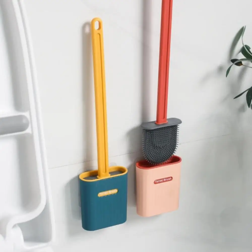 Bathroom Silicone Toilet Brush Flat Head With Holder Toilet Brush Set Wall Mounted Leakproof Toilet Cleaning Brush For Floor
Bathroom Silicone Toilet Brush Flat Head With Holder Toilet Brush Set Wall Mounted Leakproof Toilet Cleaning Brush For Floor