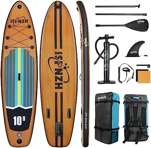 

Board, 10'6"x32"x6" Inflatable Stand up Paddleboard for 2 Adults Men Women Kids,10.5 ft Blow up SUP Board Set fo