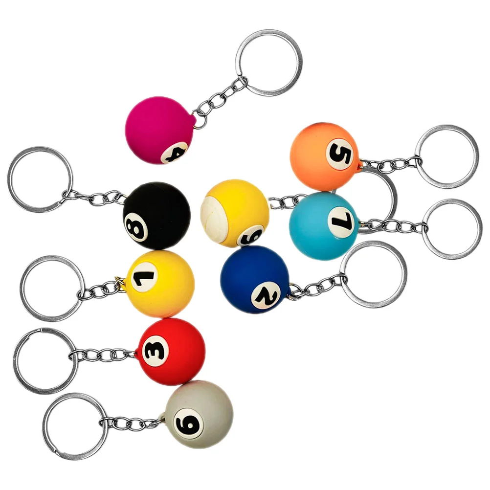 9pcs Ball Keyring Charms Billiards Ball Small Keychains Billiard Ball Gifts Adorable Pool Ball Keychains
9pcs Ball Keyring Charms Billiards Ball Small Keychains Billiard Ball Gifts Adorable Pool Ball Keychains