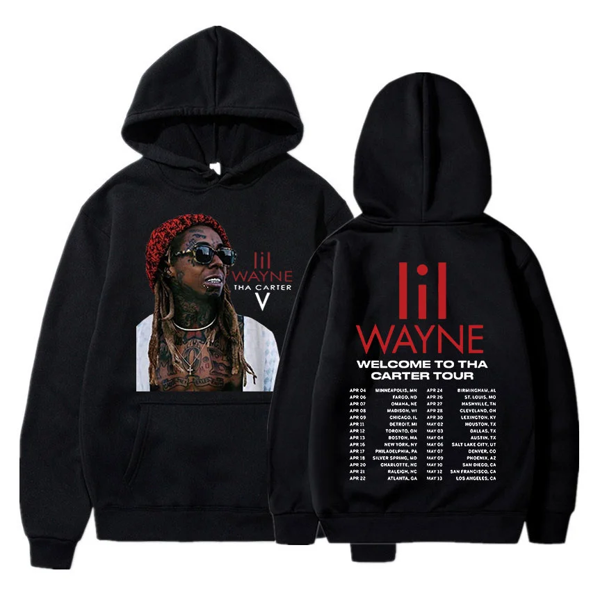 Rapper Lil Wayne Welcome To Tha Carter Tour Concert Hoodie Men's Vintage Punk Rock Sweatshirts Gothic Hoodies Streetwear
Rapper Lil Wayne Welcome To Tha Carter Tour Concert Hoodie Men's Vintage Punk Rock Sweatshirts Gothic Hoodies Streetwear