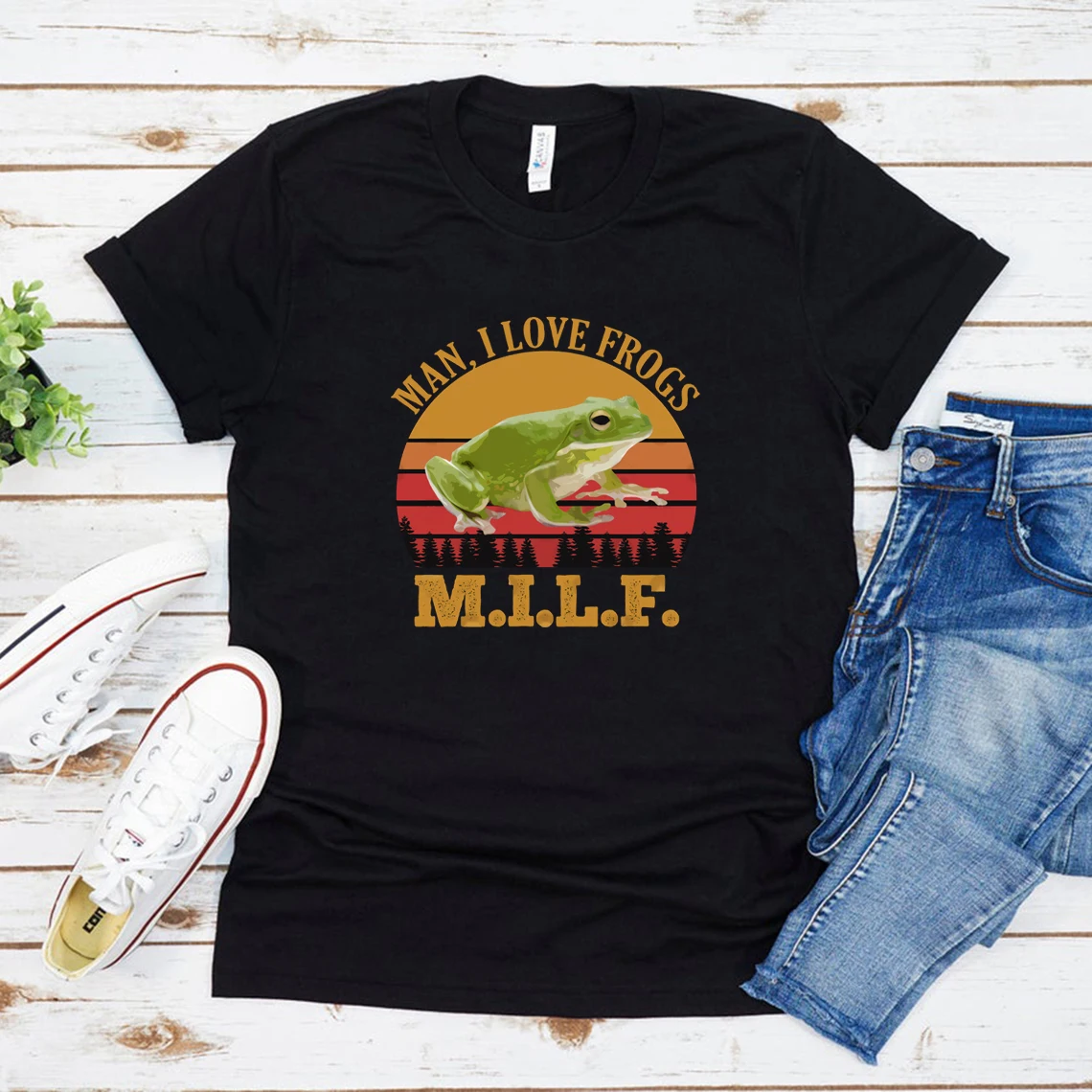 M.I.L.F Shirt Man I Love Frogs Vintage Funny Unisex T-Shirt Summer Short Sleeve Tshirt Graphic T Shirts Retro Tees Women Shirts
M.I.L.F Shirt Man I Love Frogs Vintage Funny Unisex T-Shirt Summer Short Sleeve Tshirt Graphic T Shirts Retro Tees Women Shirts