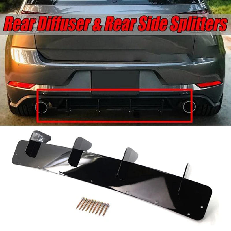 Rear Bumper Lip Diffuser Valance Spoiler Side Splitter For VW Golf 7 MK7 GTI 2014-2017
Rear Bumper Lip Diffuser Valance Spoiler Side Splitter For VW Golf 7 MK7 GTI 2014-2017