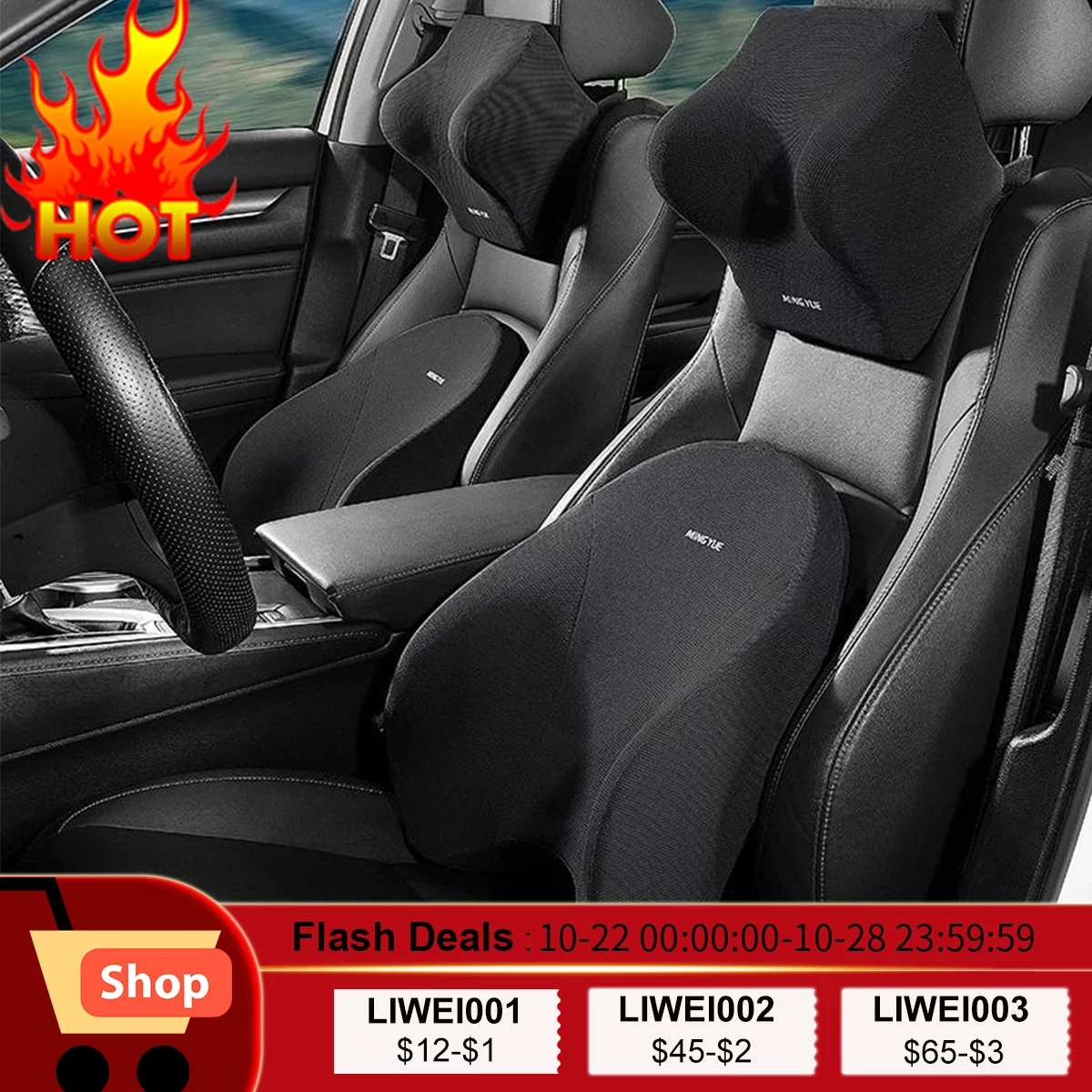 Car Lumbar Support Headrest Neck Pillow Support Universal Soft Neck Pillows Cushion Car Memory Foam Lumbar Pillow Back Support
Car Lumbar Support Headrest Neck Pillow Support Universal Soft Neck Pillows Cushion Car Memory Foam Lumbar Pillow Back Support