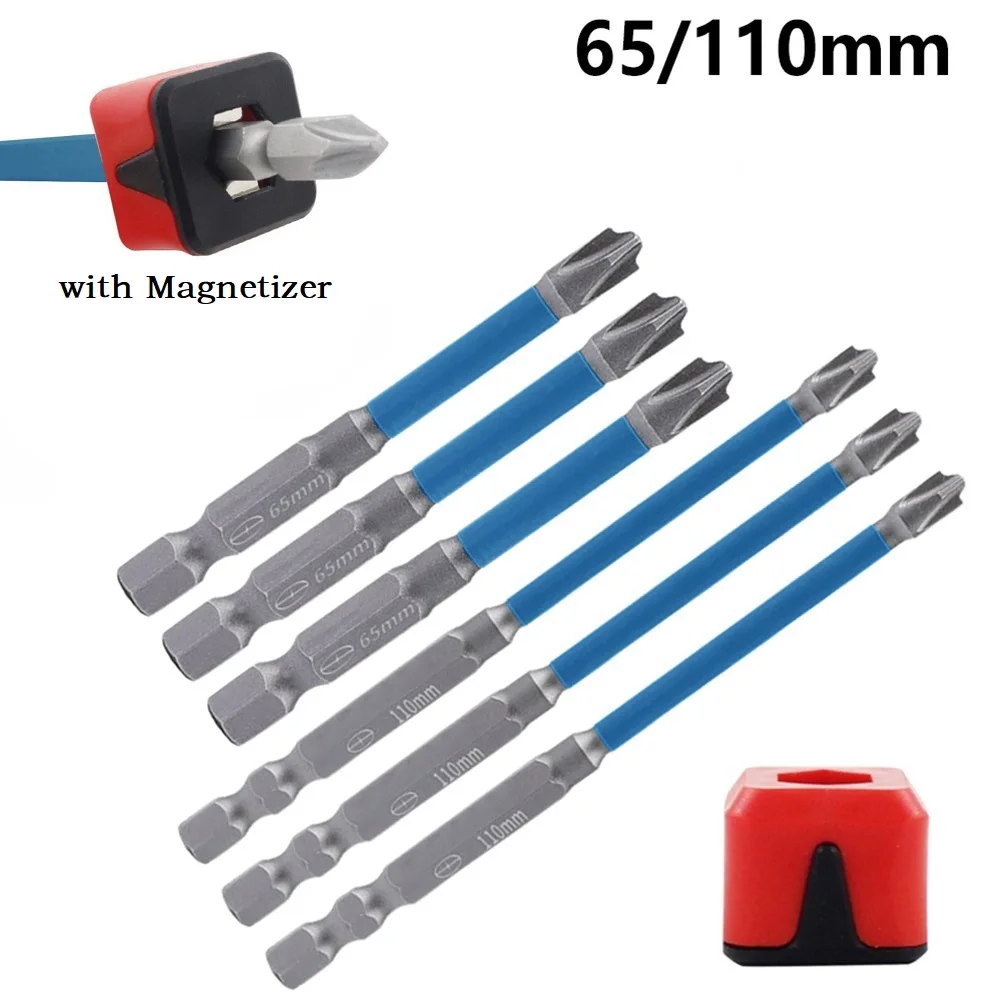 4PCS 65/110mm Magnetic Special Slotted Cross Screwdriver Bit For Electrician FPH2 Magnetizer For Socket Switch Hand Tools
4PCS 65/110mm Magnetic Special Slotted Cross Screwdriver Bit For Electrician FPH2 Magnetizer For Socket Switch Hand Tools