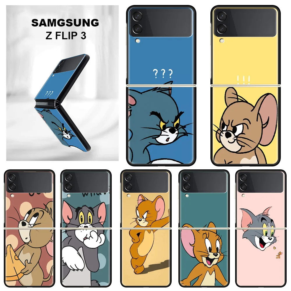 Cartoon Cat Tom And Cute Jerry Case for Samsung Galaxy Z Flip 3 5G Flip Shockproof Capa 6.7 Inches Black Hard PC ZFlip 3 Cover
Cartoon Cat Tom And Cute Jerry Case for Samsung Galaxy Z Flip 3 5G Flip Shockproof Capa 6.7 Inches Black Hard PC ZFlip 3 Cover