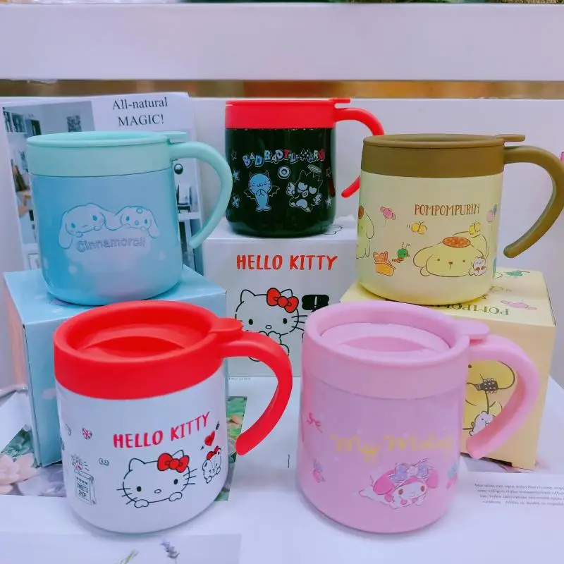 350Ml Sanrioed Series Kawaii Takaratomy Kitty Cat Cinnamorol Mymelody Cute Cartoon Stainless Steel 304 Coffee Cup Toy Gift 300G
350Ml Sanrioed Series Kawaii Takaratomy Kitty Cat Cinnamorol Mymelody Cute Cartoon Stainless Steel 304 Coffee Cup Toy Gift 300G