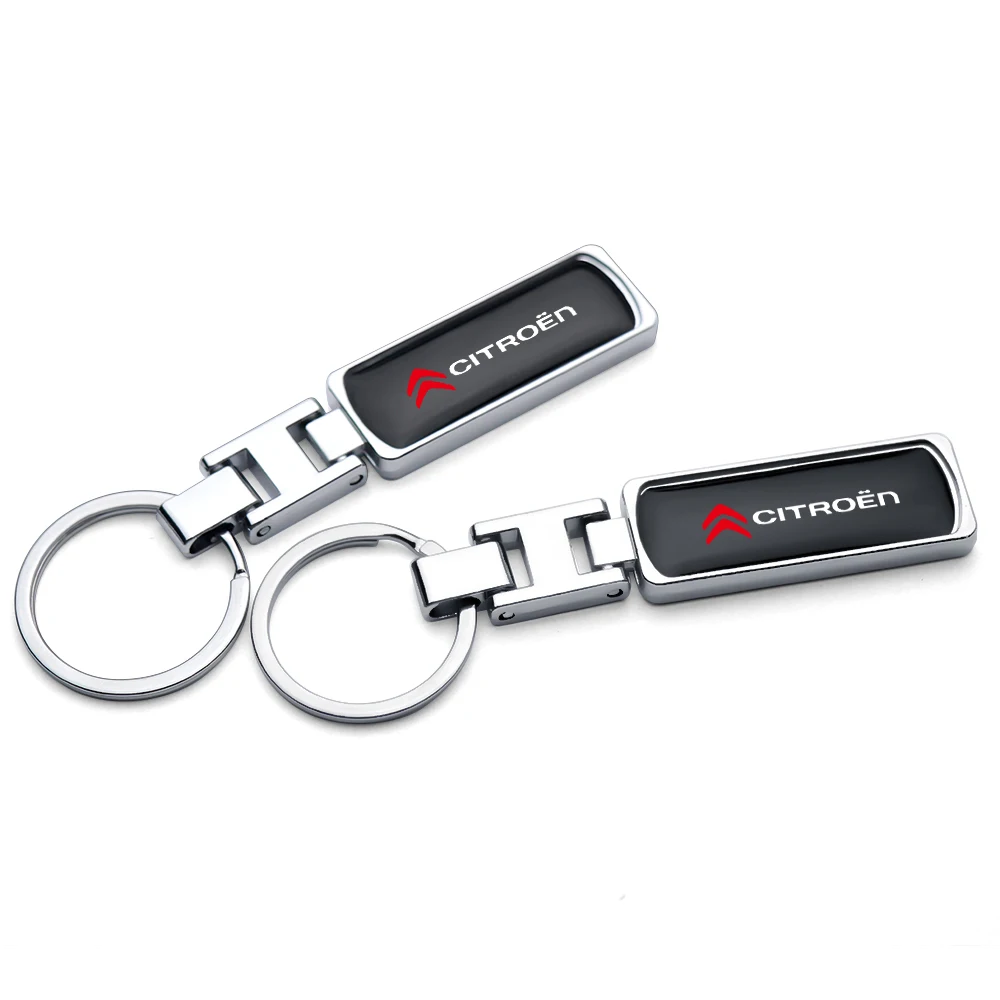 

Car Styling Metal Alloy Epoxy Keychain Key Rings Key Holder Accessories For Citroen C4 Picasso Xsara C5 Aircross C2 C3 C6 DS VTS