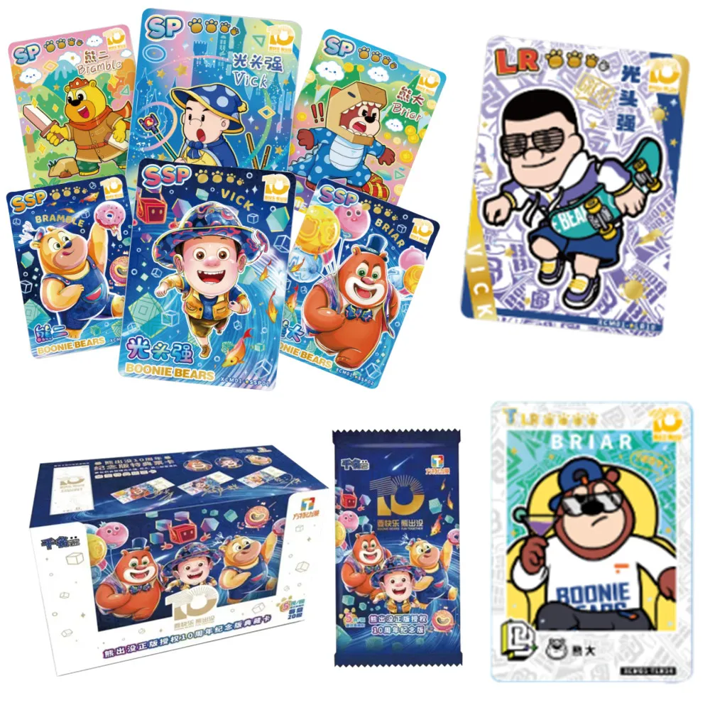 Boonie Bears Anime 10th Anniversary Collection Card Briar Bramble Logger Vick Rare Bronzing Shiny Commemorative Card TSSP SP TSP
Boonie Bears Anime 10th Anniversary Collection Card Briar Bramble Logger Vick Rare Bronzing Shiny Commemorative Card TSSP SP TSP