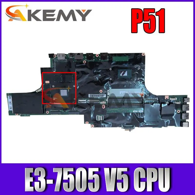 Новая стандартная материнская плата для ноутбука Lenovo ThinkPad P51, системная плата для ноутбука, протестированная на 100% рабочий процессор V5
Новая стандартная материнская плата для ноутбука Lenovo ThinkPad P51, системная плата для ноутбука, протестированная на 100% рабочий процессор V5