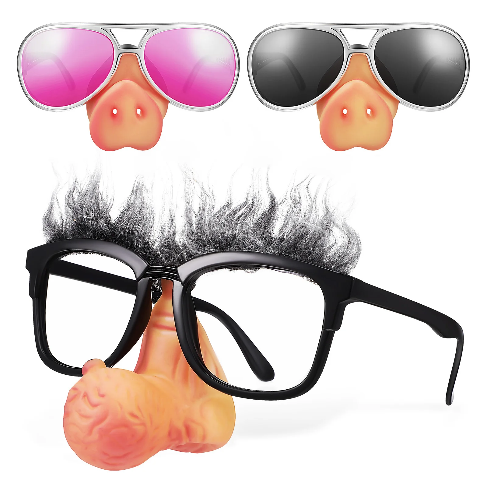 3 Pcs Plastic Glasses Kids Party Eyeglasses Props Favors Big Nose Frames Decor Child
3 Pcs Plastic Glasses Kids Party Eyeglasses Props Favors Big Nose Frames Decor Child