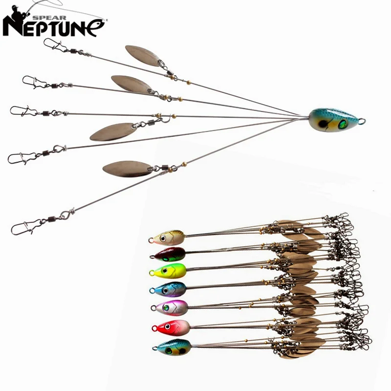

Fishing Group Extend Lure 2pc 18g Artificial 5 Arms Umbrella Alabama Rig Swimming Bait Stainless Snap Swivel Spinner Bass Tackle