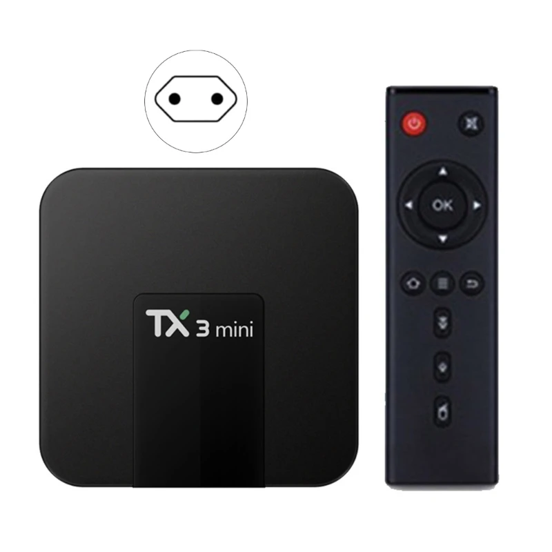 Box Media Player TX3 Mini 2G+16G BT4.0 2.4+5Ghz Set top Box for Android10
Box Media Player TX3 Mini 2G+16G BT4.0 2.4+5Ghz Set top Box for Android10