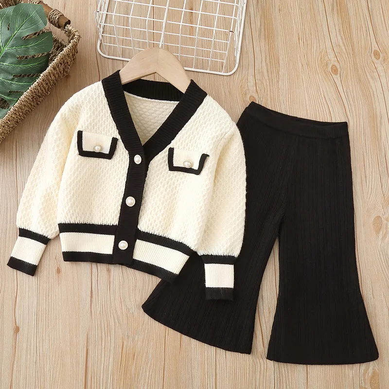 Toddler Baby Girls Clothing Sets Fall Winter Cardigan Sweater+Long Pants Suits Infant Girls Knit Suit Korean Style 2 to 6 Years 
Toddler Baby Girls Clothing Sets Fall Winter Cardigan Sweater+Long Pants Suits Infant Girls Knit Suit Korean Style 2 to 6 Years