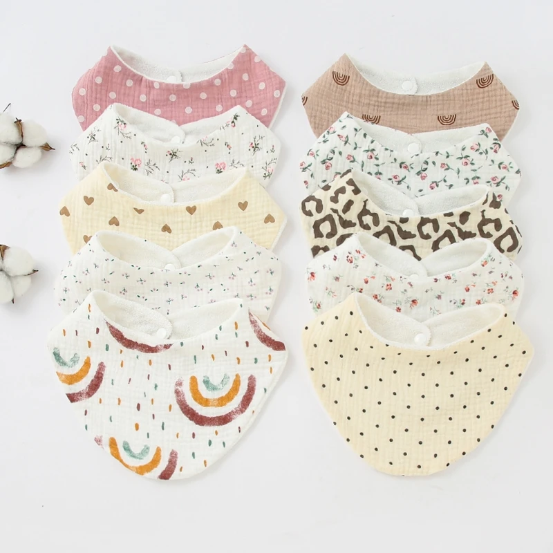 1pc Cotton Muslin Baby Bib Super Absorbent Newborn Feeding Burp Cloth Bandana Adjustable Vintage Floral Boys Girls Saliva Towel
1pc Cotton Muslin Baby Bib Super Absorbent Newborn Feeding Burp Cloth Bandana Adjustable Vintage Floral Boys Girls Saliva Towel