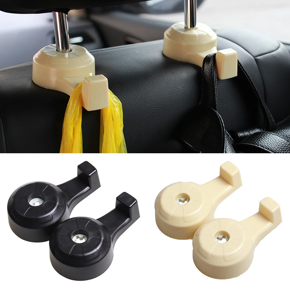 2Pcs Black/Beige Car Headrest Hook Seat Back Hanger Handbag Purse Grocery Cloth Clip 10x3x2cm Headrest Hooks
2Pcs Black/Beige Car Headrest Hook Seat Back Hanger Handbag Purse Grocery Cloth Clip 10x3x2cm Headrest Hooks