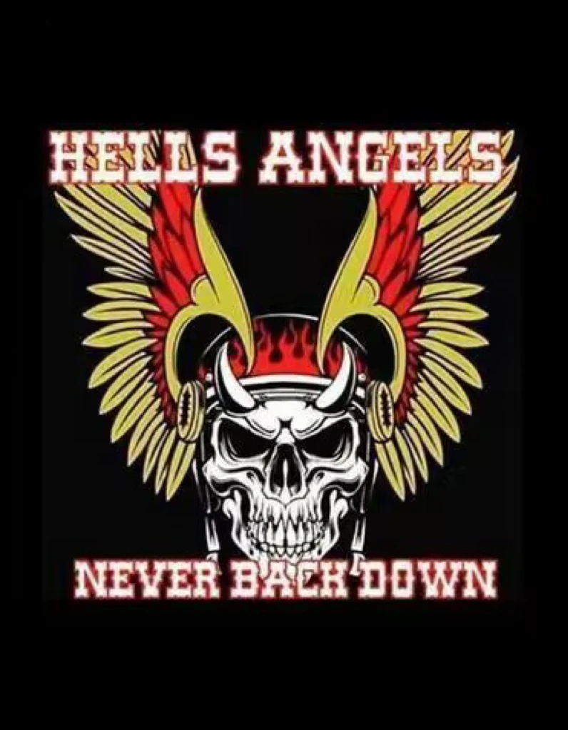 

Wall Sign Hells Angels never back down Hyraw decoración bar wall decor Metal vintage home decor poster Tin Economics