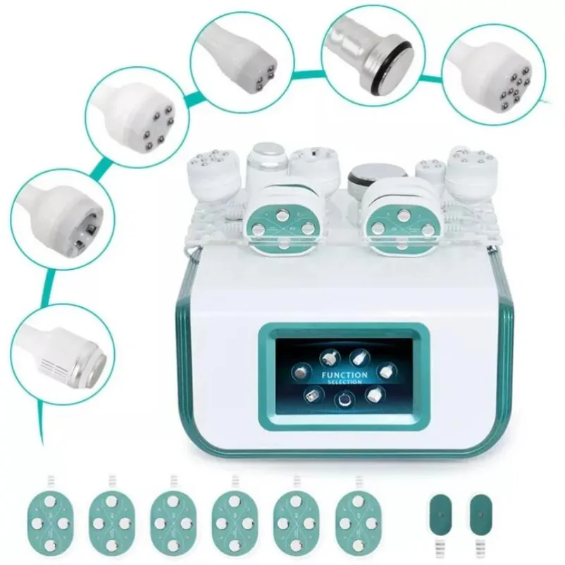 

8 In 1 R-F Laser Pads Cellulite Reduction Body Shaping Machine 80K Cavitation Vacuum Lipo Fat Body Sculpting Loss Fat Slimming D