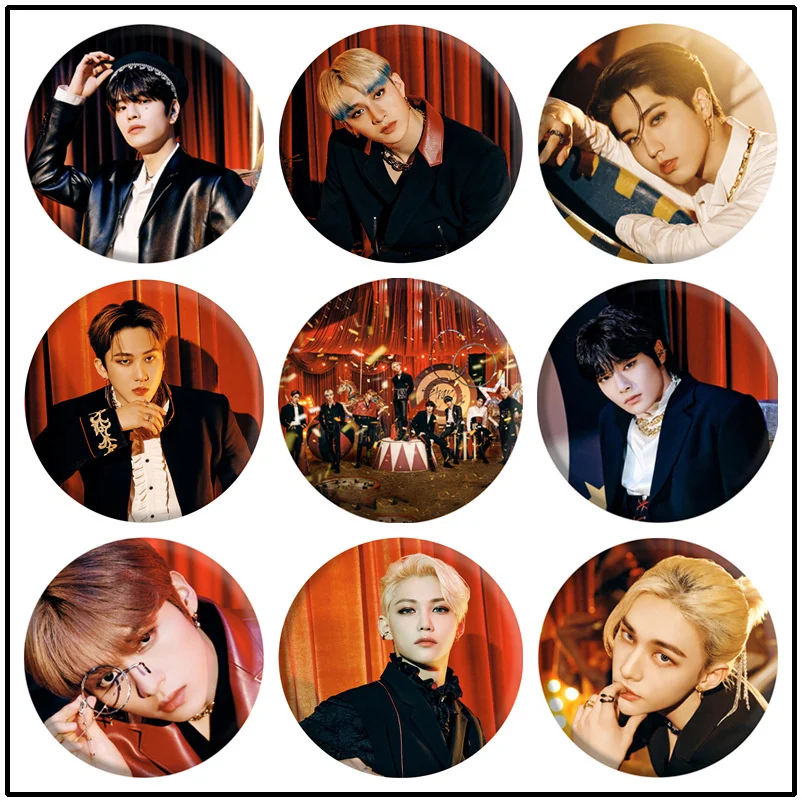 KPOP New Boys Group Stray Kids 2nd Mini Japanese Album "CIRCUS" Teaser Badge Art Metal Pin Lapel Backpack Fashion Brooch Gifts
KPOP New Boys Group Stray Kids 2nd Mini Japanese Album "CIRCUS" Teaser Badge Art Metal Pin Lapel Backpack Fashion Brooch Gifts