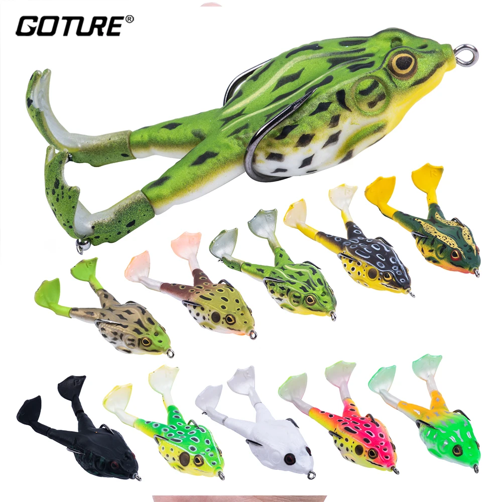 Goture 8cm 9cm 10cm Frog Type Topwater Lure Silicone Fishing Lure Double Propeller Soft Bait Artificial Wobbler for Fishing
Goture 8cm 9cm 10cm Frog Type Topwater Lure Silicone Fishing Lure Double Propeller Soft Bait Artificial Wobbler for Fishing