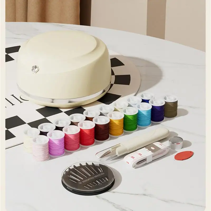 Portable Sewing Box 24 Sets Of Sewing Tools Light Luxury Sewing Storage Box Compartment Storage Dust-proof Plastic Sewing Box
Portable Sewing Box 24 Sets Of Sewing Tools Light Luxury Sewing Storage Box Compartment Storage Dust-proof Plastic Sewing Box