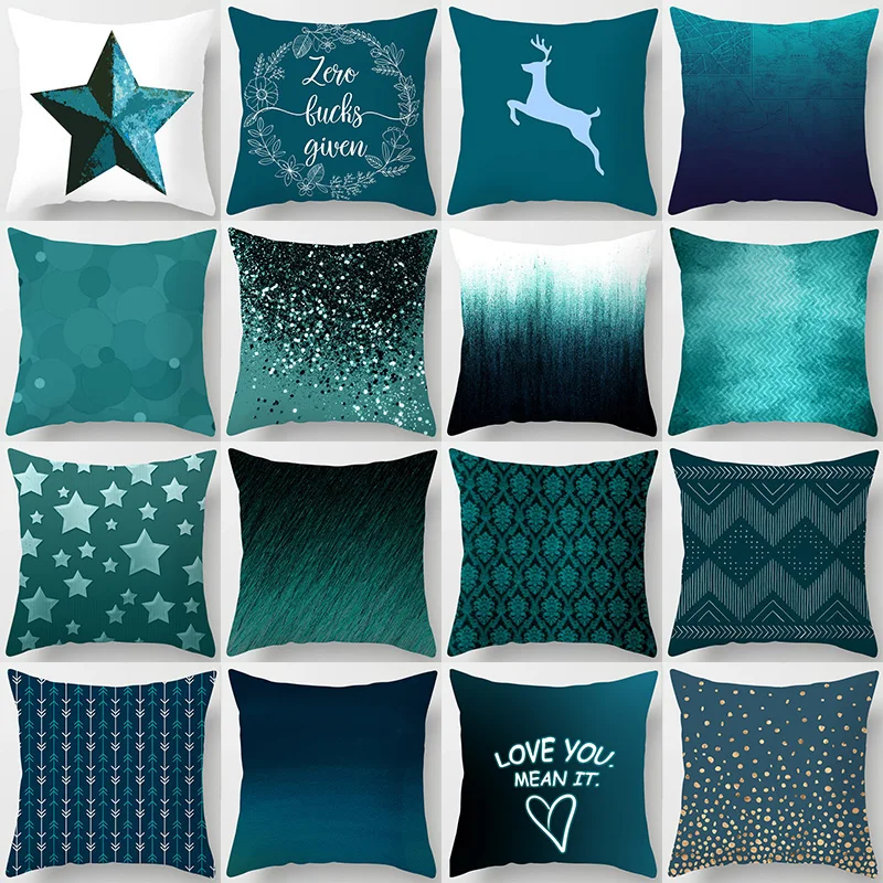 45*45cm Polyester Geometric Pillowcase Decorative Pillow Trend Color Blue Green Cushion Cover Home Decor Pillowcase
45*45cm Polyester Geometric Pillowcase Decorative Pillow Trend Color Blue Green Cushion Cover Home Decor Pillowcase