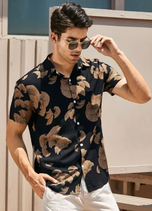 New Men's Shirt Ethnic Plaid Lapel Short Sleeve Shirts Summer Tops Casual Button Up Holiday Hawaiian Shirts
New Men's Shirt Ethnic Plaid Lapel Short Sleeve Shirts Summer Tops Casual Button Up Holiday Hawaiian Shirts