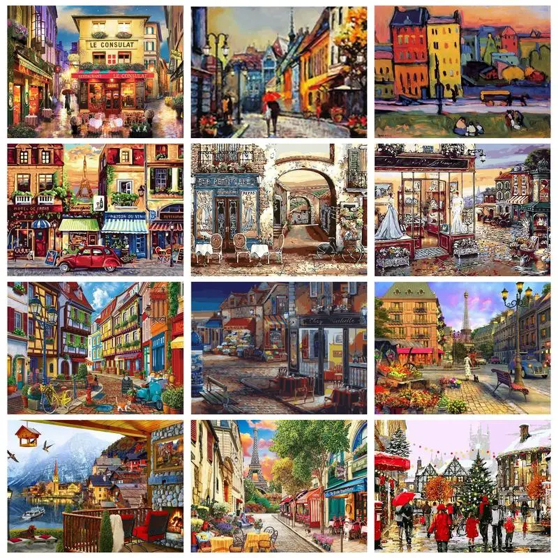 GATYZTORY Modern Painting By Numbers For Adults Street Scenery Town Landscape Coloring By Numbers Gift Handmade On Canvas
GATYZTORY Modern Painting By Numbers For Adults Street Scenery Town Landscape Coloring By Numbers Gift Handmade On Canvas