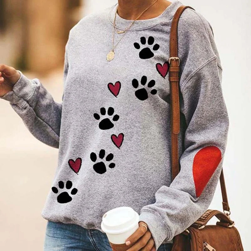 Women Autumn Sweatshirt Round Collar Long Sleeve Hoodie Pullover Lovely Printed Sweatshirt Causal Streetwear Women's Clothing
Women Autumn Sweatshirt Round Collar Long Sleeve Hoodie Pullover Lovely Printed Sweatshirt Causal Streetwear Women's Clothing