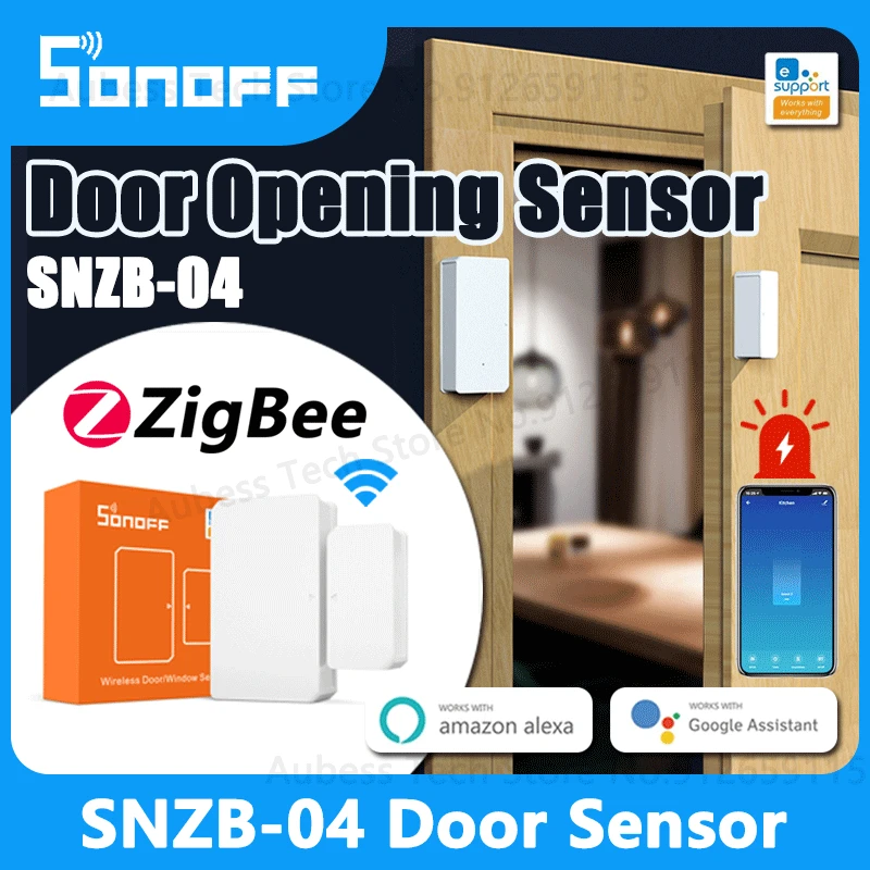 SONOFF SNZB 04 Door Sensor ZigBee Door Window Opening Sensor eWeLink Smart Home Security Alarm System For Alexa Google Assistant
SONOFF SNZB 04 Door Sensor ZigBee Door Window Opening Sensor eWeLink Smart Home Security Alarm System For Alexa Google Assistant