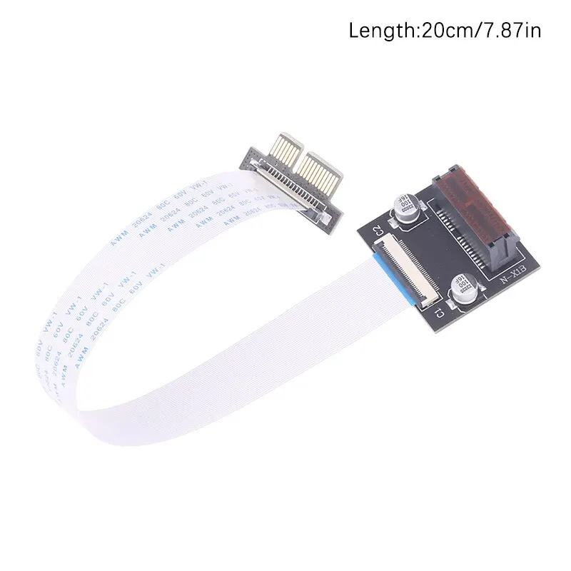 PCIE X1 Riser Cable Dual 90 Degree Right Angle PCIe 3.0 X1 To X1 Extension Cable 8Gbps PCI Express 1x Riser Card Ribbon Extender
PCIE X1 Riser Cable Dual 90 Degree Right Angle PCIe 3.0 X1 To X1 Extension Cable 8Gbps PCI Express 1x Riser Card Ribbon Extender