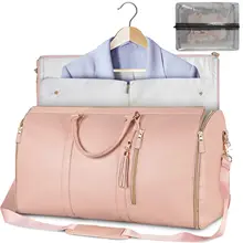 New Womens Large PU Folding Suit Storage Bag Large Capacity Hand Luggage Bag Travel Bag Multi Function