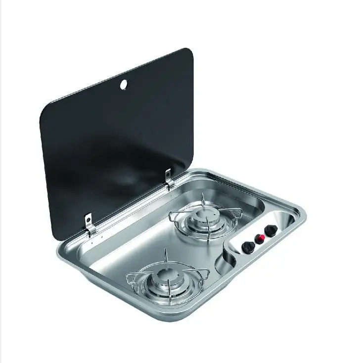 Stainless steel two burner LPG gas hob for RV Caravan Motorhome Boat Yacht kitchen GR-910
Stainless steel two burner LPG gas hob for RV Caravan Motorhome Boat Yacht kitchen GR-910