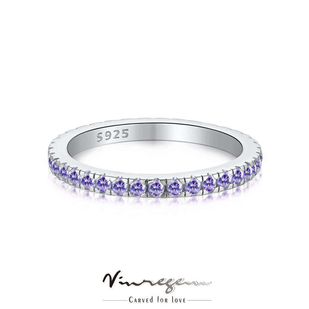 Vinregem 925 Sterling Silver Round Fancy Light Purple Synthetic Moissanite Row Diamond Ring for Women Gift Drop Shipping
Vinregem 925 Sterling Silver Round Fancy Light Purple Synthetic Moissanite Row Diamond Ring for Women Gift Drop Shipping