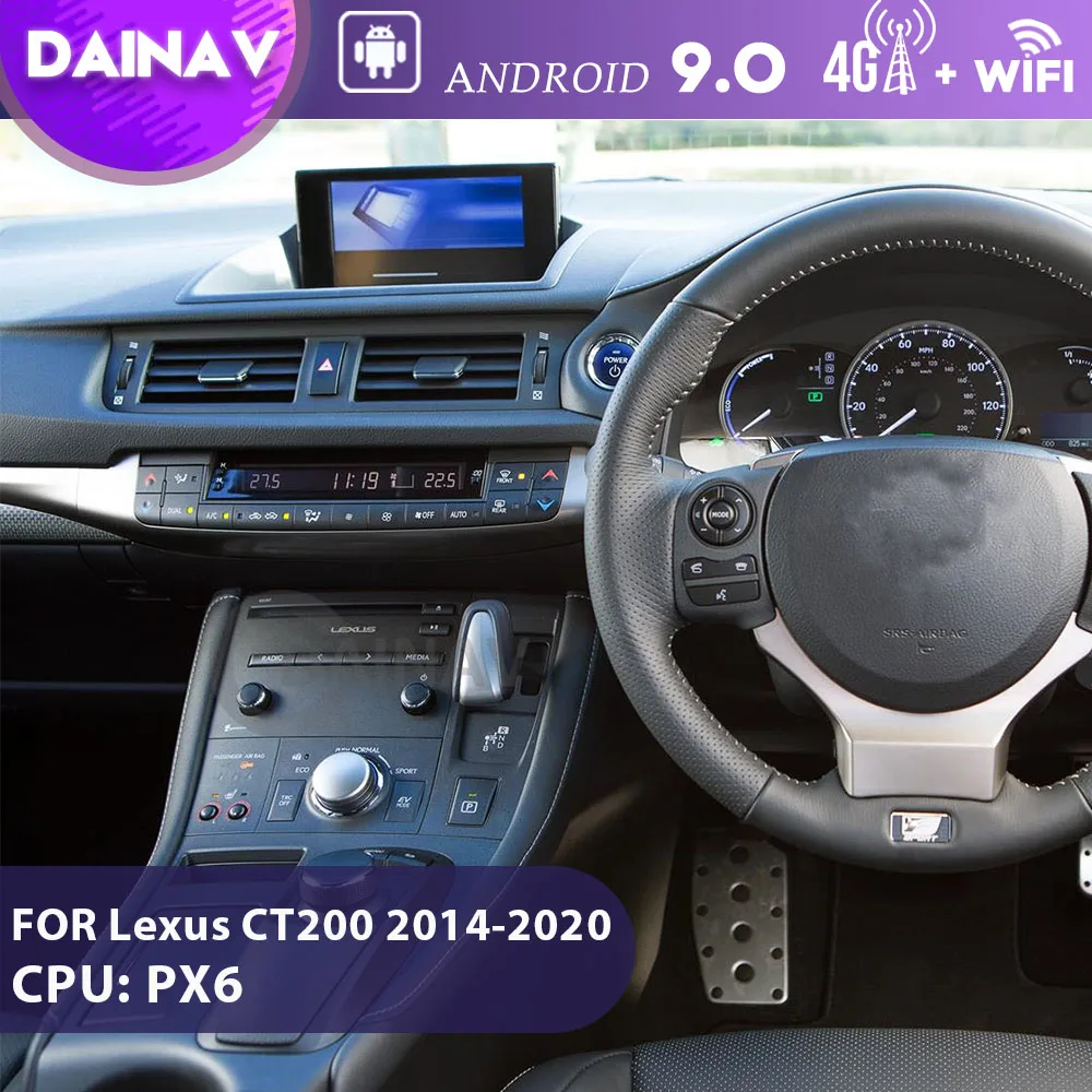 Автомобильный радиоприемник на Android, HD Авторадио, мультимедийный плеер для Lexus CT200 2014-2020, Автомобильный GPS Навигация DVD плеер 
Автомобильный радиоприемник на Android, HD Авторадио, мультимедийный плеер для Lexus CT200 2014-2020, Автомобильный GPS Навигация DVD плеер