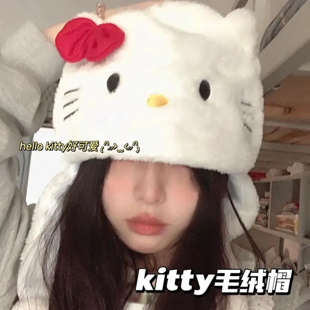 Кавайная плюшевая шапка HelloKittys Sanrios, зимняя теплая Милая мультяшная аниме девочка, отправить подарок другу
Кавайная плюшевая шапка HelloKittys Sanrios, зимняя теплая Милая мультяшная аниме девочка, отправить подарок другу
