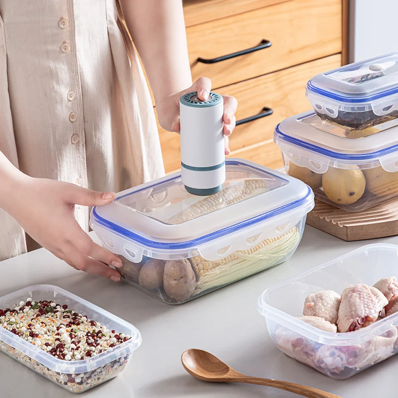 Microwave Vacuum Fresh-keeping Food Storage Container with Hand Pump Airtight Jar Box For Sealed Preservation Kitchen Accessory
Microwave Vacuum Fresh-keeping Food Storage Container with Hand Pump Airtight Jar Box For Sealed Preservation Kitchen Accessory