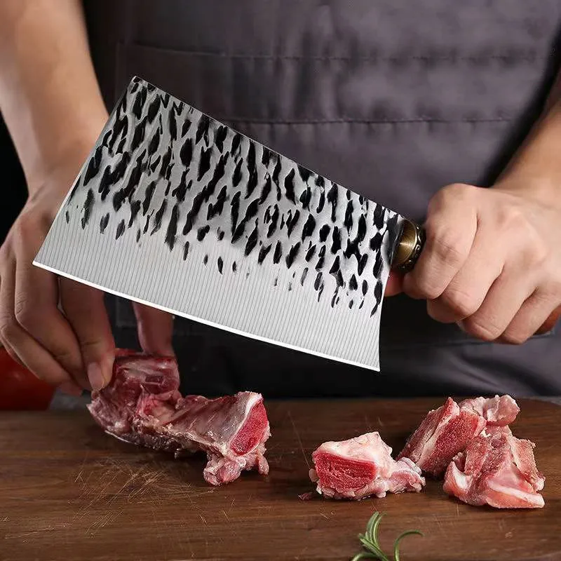 Hand Forged Kitchen Knife Household Super Sharp Chopping Slicing Knife Meat Cleaver Stainless Steel Cooking Chef Knife
Hand Forged Kitchen Knife Household Super Sharp Chopping Slicing Knife Meat Cleaver Stainless Steel Cooking Chef Knife