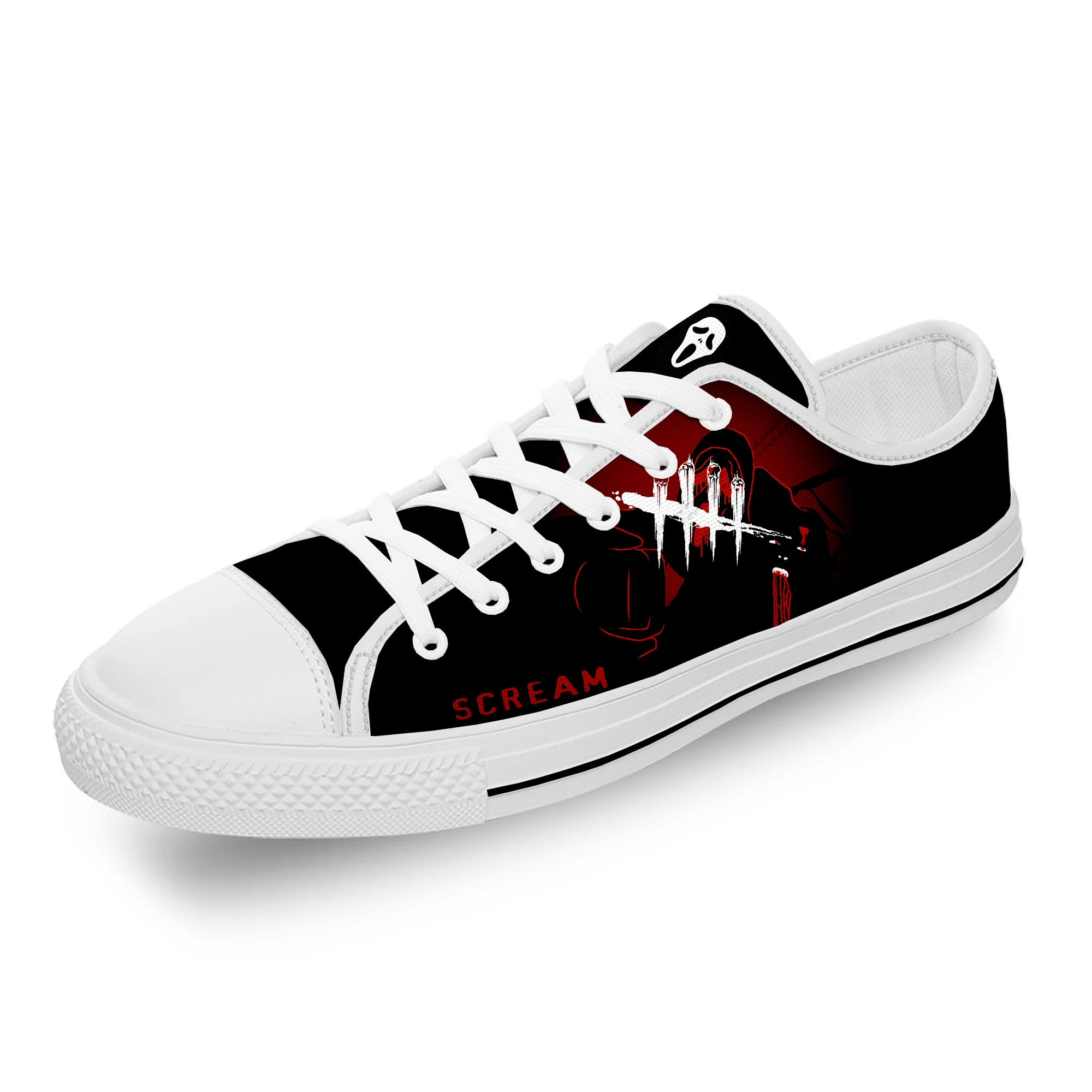 Hot Movie Scream Ghostface Horror White Cloth Fashion 3D Print Low Top Canvas Shoes Men Women Lightweight Breathable Sneakers
Hot Movie Scream Ghostface Horror White Cloth Fashion 3D Print Low Top Canvas Shoes Men Women Lightweight Breathable Sneakers