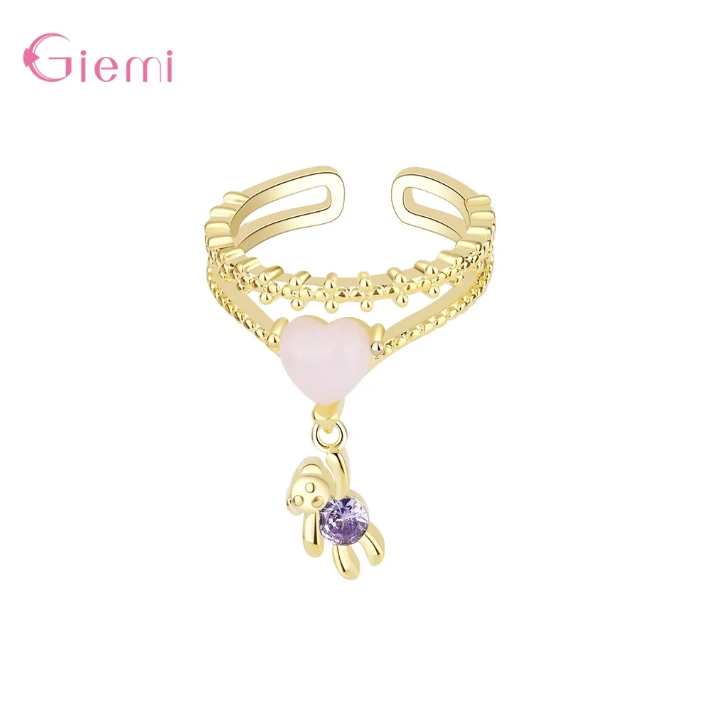 New Genuine 925 Sterling Silver Opening Finger Rings For Women Girls Jewelry Gift Fashion Brand Design Party Bands Ring Bague
New Genuine 925 Sterling Silver Opening Finger Rings For Women Girls Jewelry Gift Fashion Brand Design Party Bands Ring Bague